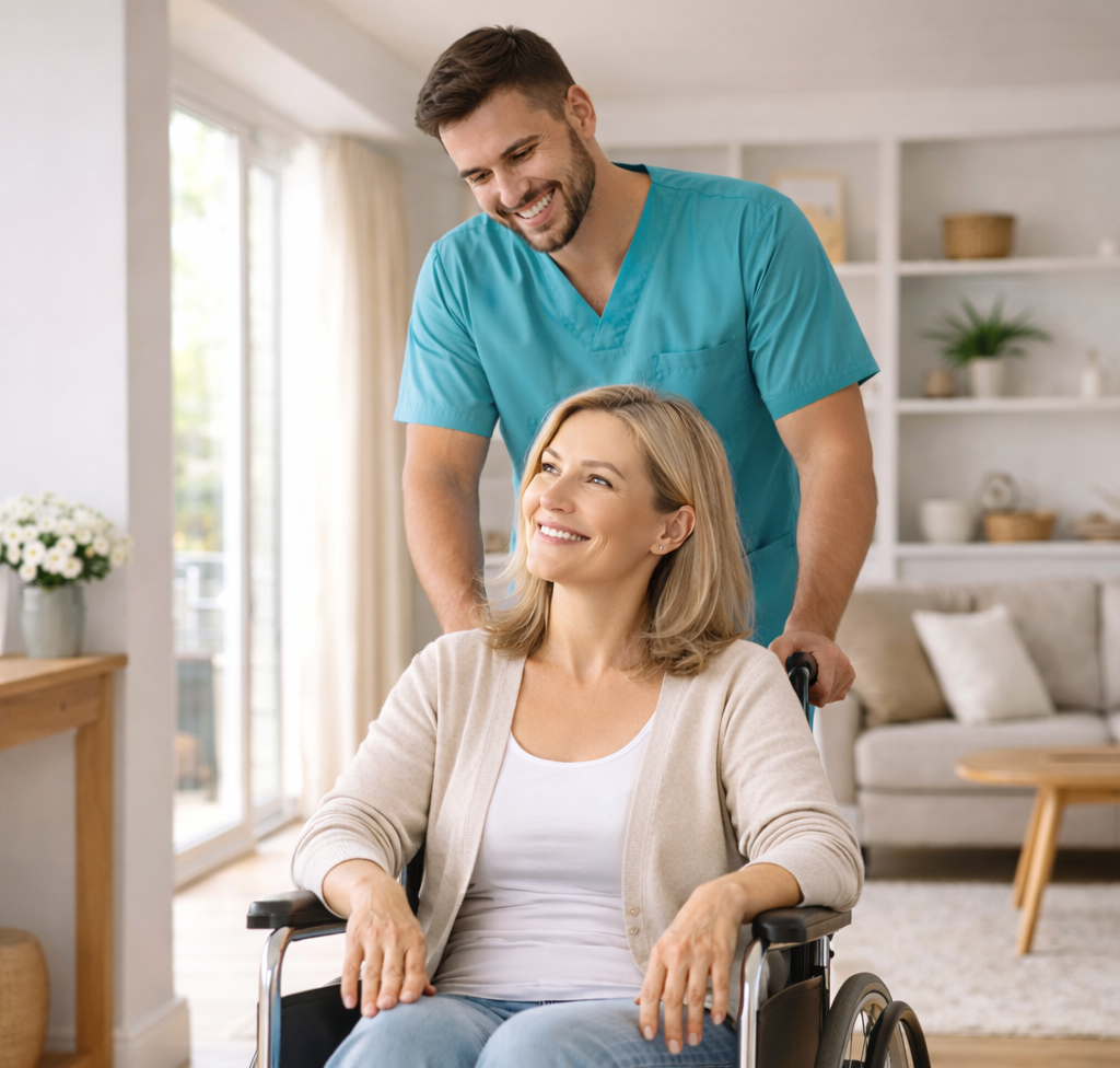 Apoio domiciliário no dia a dia Amor e Cuidado